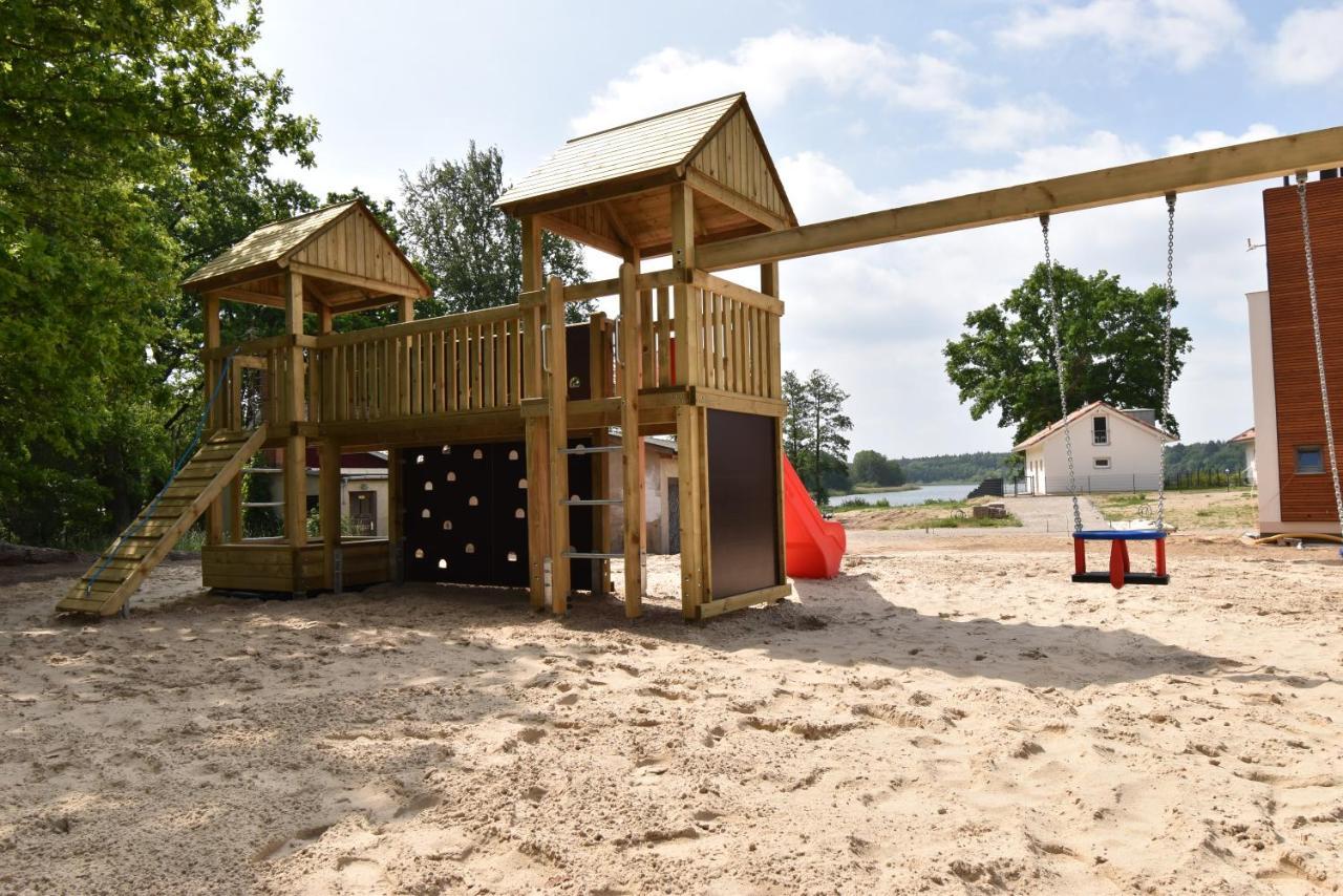 5 Sterne Ferienhaus Direkt Am See Mit Sauna-Kamin-Garten Krakow am See Εξωτερικό φωτογραφία