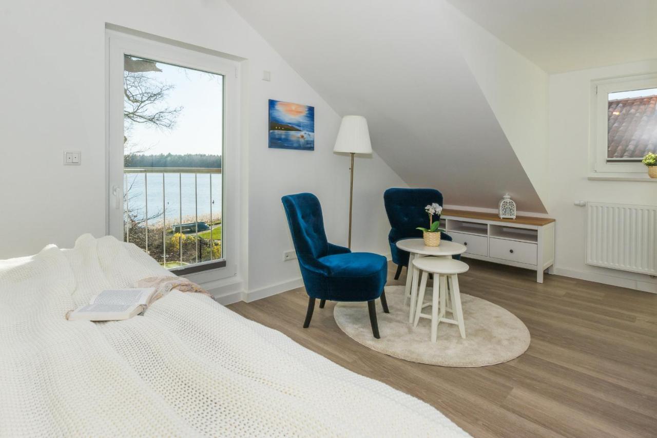5 Sterne Ferienhaus Direkt Am See Mit Sauna-Kamin-Garten Krakow am See Εξωτερικό φωτογραφία